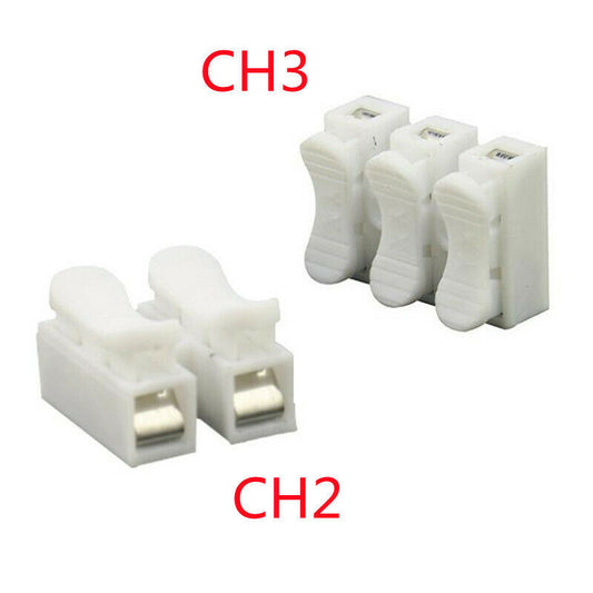 CH2 CH3 Self Locking Electrical Cable Connectors Quick Splice (10 pack)