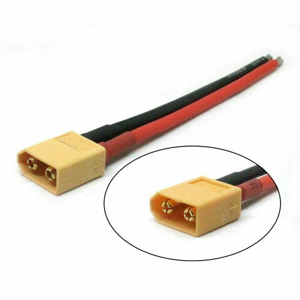 XT60 Battery Male and Female Connector Plug 14 AWG 10cm